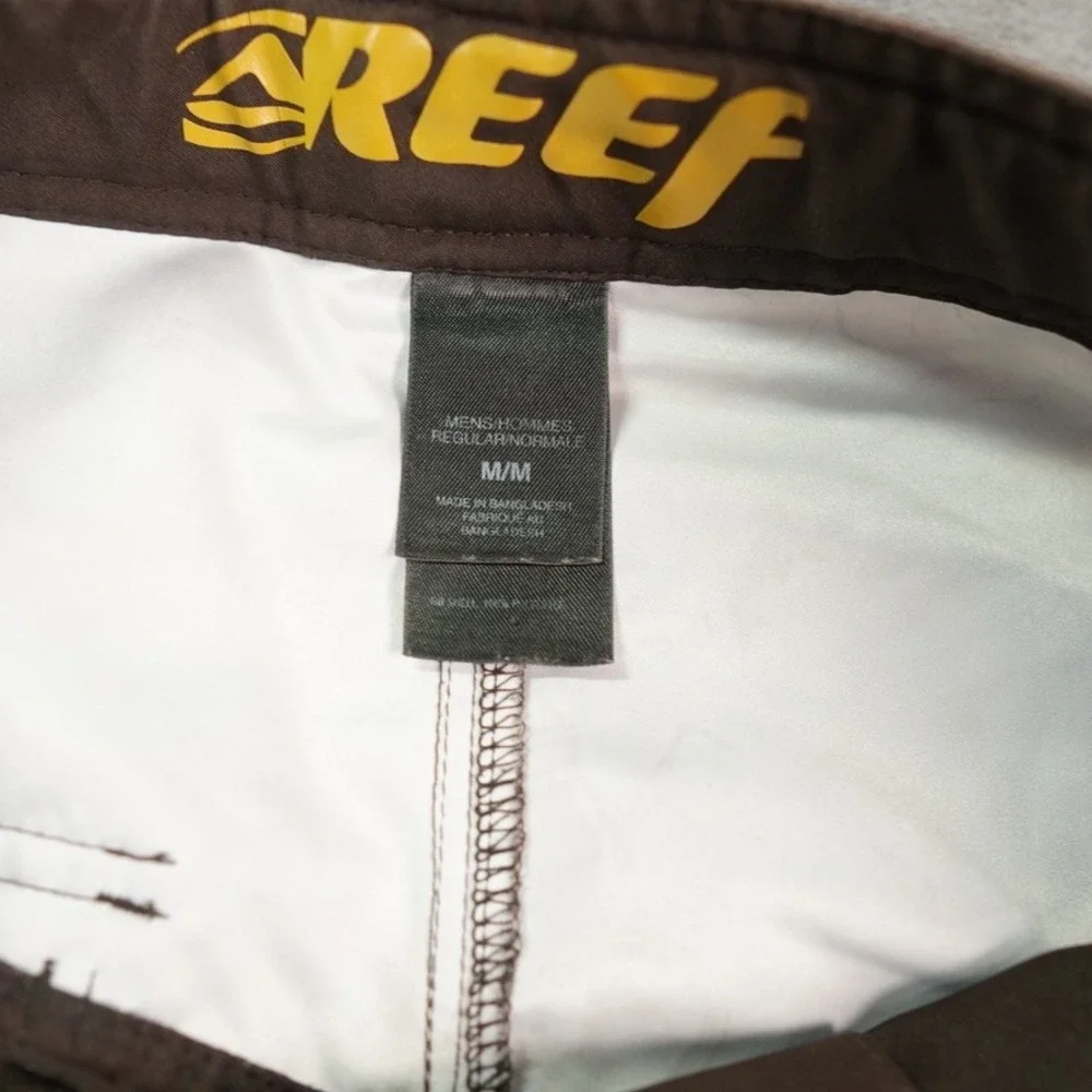 North Face REEF Cryptic Board Shorts Mens Medium Brown Surf‎ Turf Code